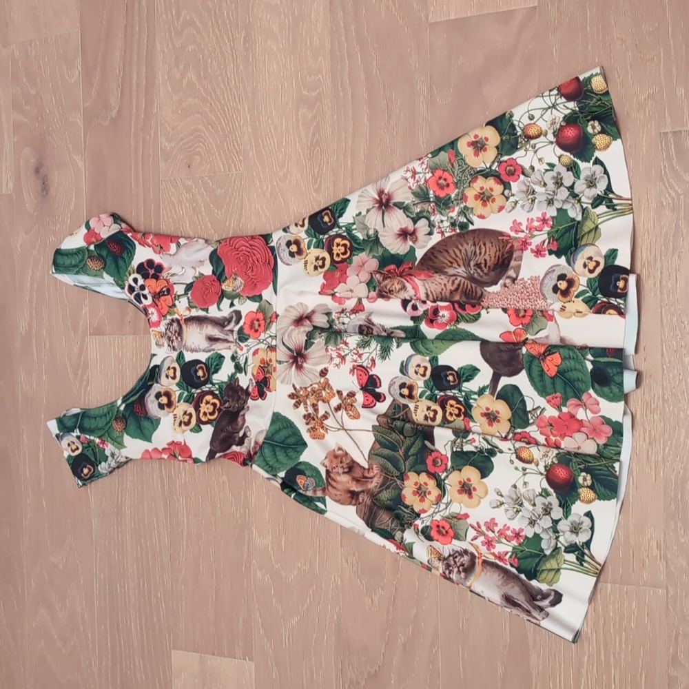 BlackMilk Cat Skater Dress